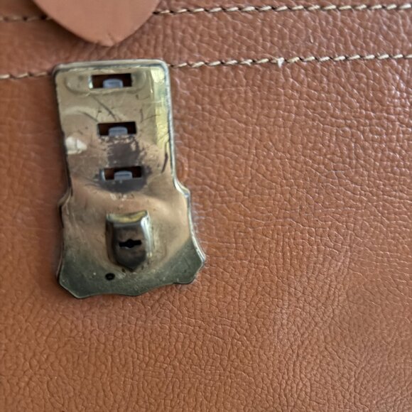 Rexbilt Vintage Split Cowhide Leather Brief Bag Stay-Open Frame - Picture 7 of 8